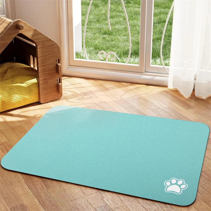 Absorbent Pet Feeding Mat – Quick-Dry Placemat for Dogs & Cats