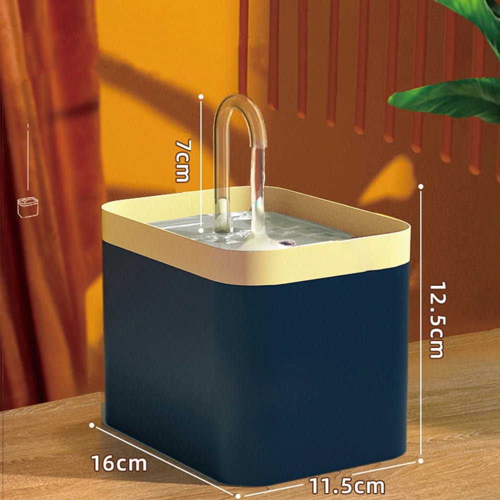 1.5L Automatic Cat Water Fountain – USB Quiet Pump Pet Drinking Dispenser with Filter