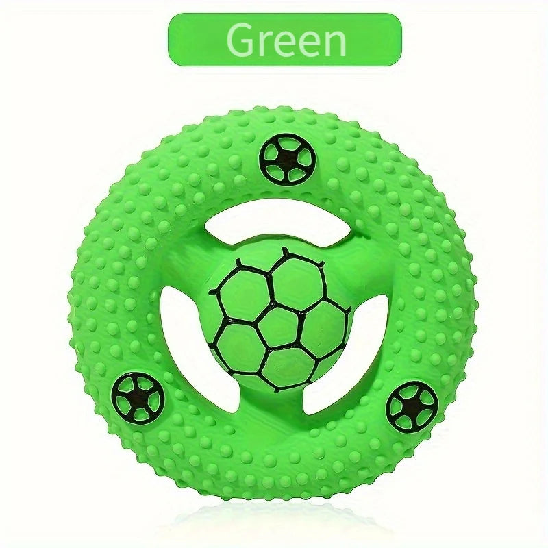 Dog Plush Toy – Football & Basketball Design Squeaky Chew Toy, Interactive Teeth Cleaning Plush for Dogs