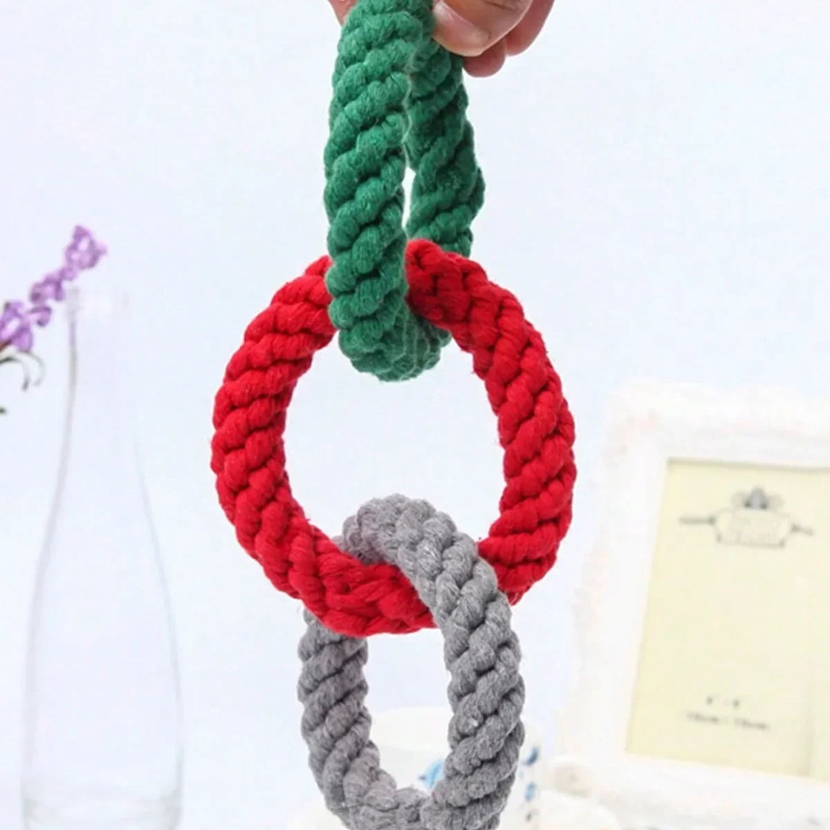 1pc Dog Rope Interactive Toy – Tough Durable Chew Toy for Aggressive Chewers & Medium Breeds – Dental Cleaning