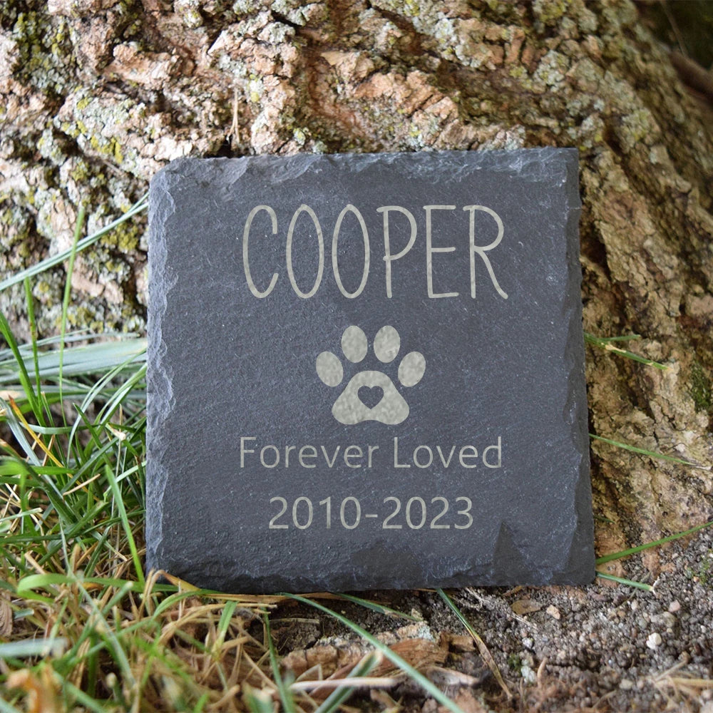 Dog Memorial Garden Stone – Pet Loss Bereavement Gift & Grave Marker for Dogs