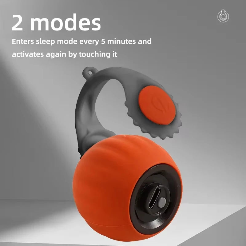 Rechargeable Automatic Cat Ball Toy – Smart Rolling Ball with Faux Tail for Interactive Play