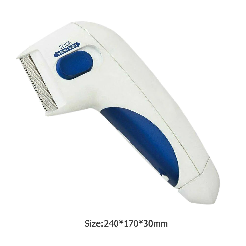 1Pc Pet Licke Electric Tick Remover Comb – Safe & Effective Flea, Tick, and Lice Killer Cleaning Tool for Dogs, Cats, and Small Pets