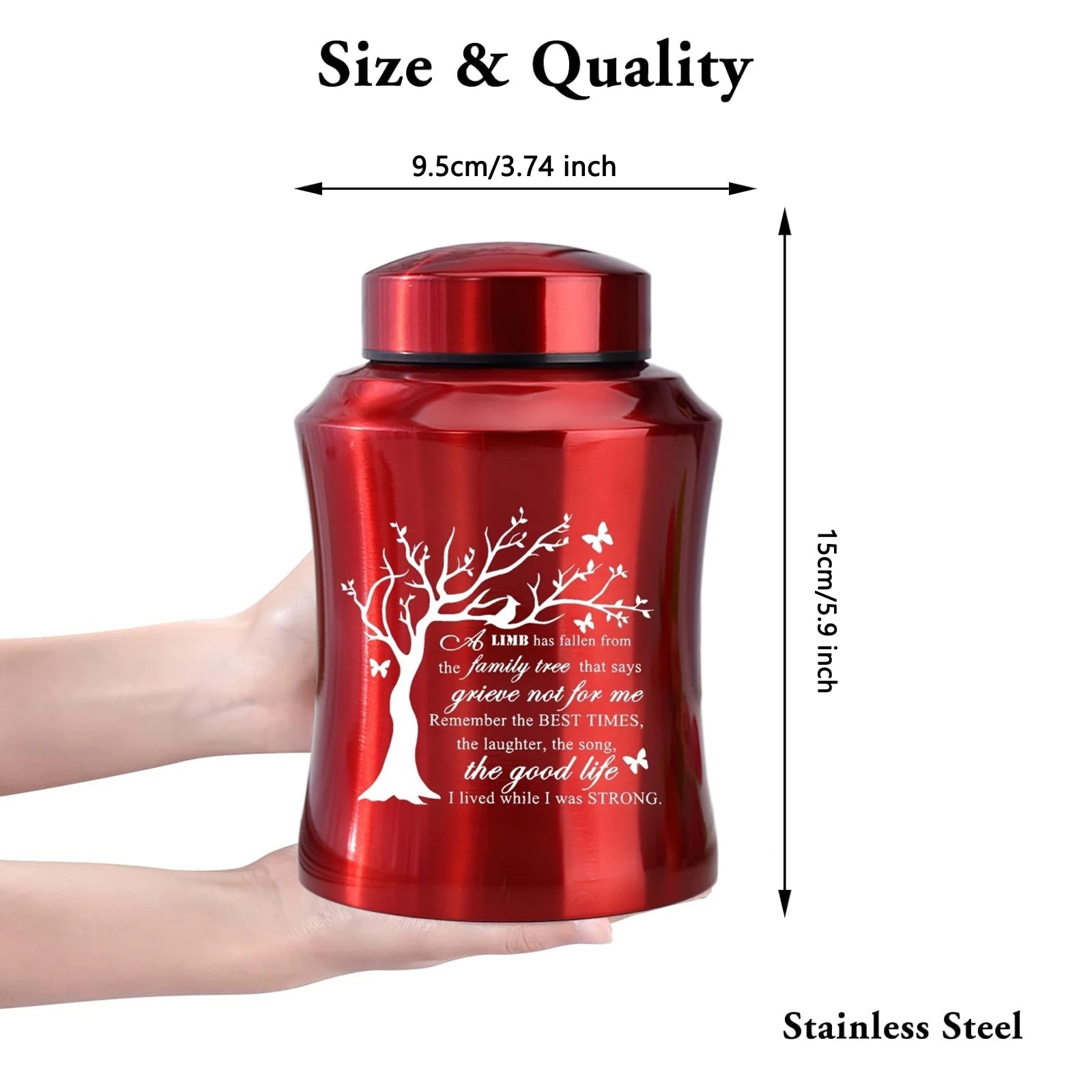 Tree of Life Pet Cremation Urn – Decorative Memorial Funeral Burial Urn for Dog & Cat Ashes, Pet Loss Remembrance Keepsake