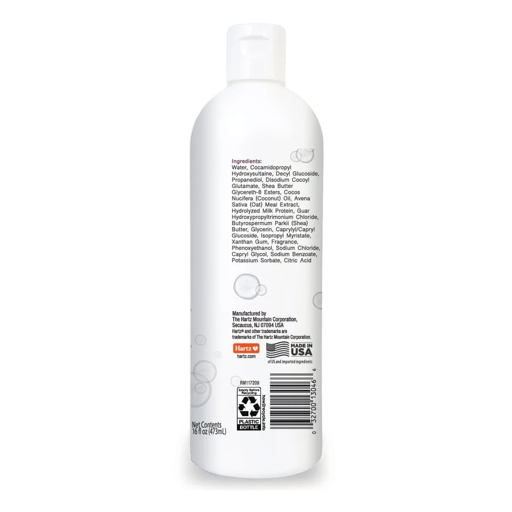 Curly & Wavy Dog Shampoo – Hydrating Detangler with Oat Milk, Coconut Oil & Shea Butter for Poodles, Doodles & Bichon Frise, 16oz