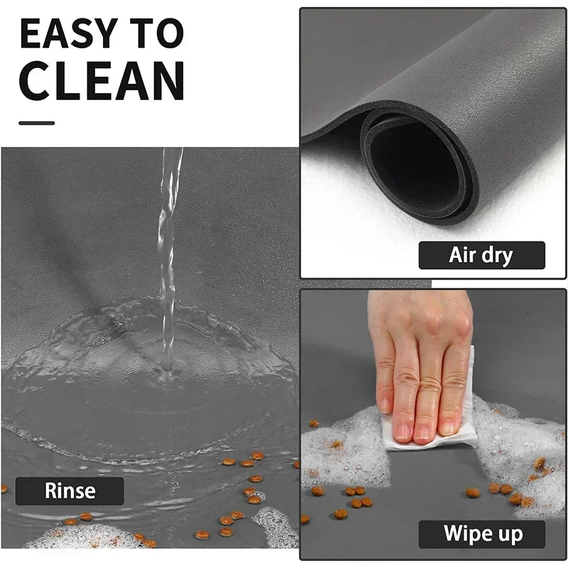 Absorbent Pet Feeding Mat – Quick-Dry Placemat for Dogs & Cats