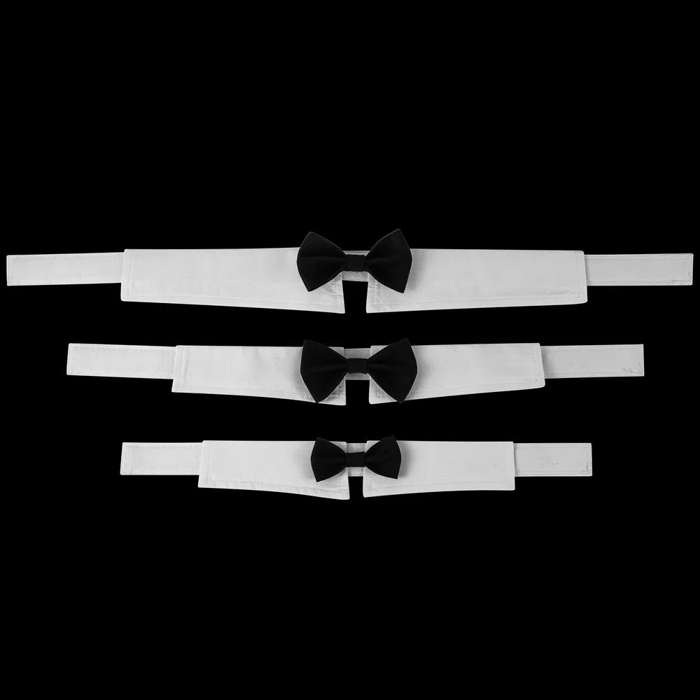 Sucado Adjustable Formal Necktie Tuxedo Bow Tie Collar – Elegant Pet Accessory for Dogs & Cats (Wedding, Holiday, Party)