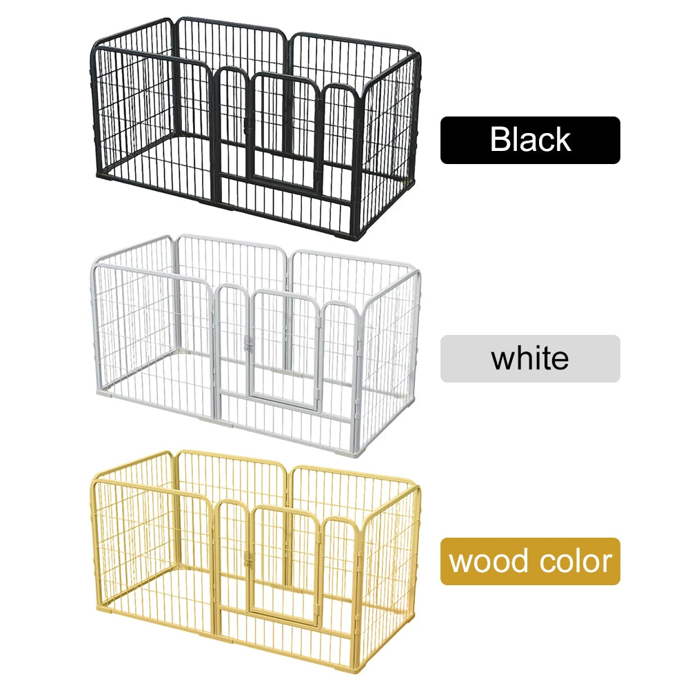 6-Panel Foldable Dog Playpen – Heavy-Duty Pet Exercise Fence for Dogs, Puppies, Cats & Rabbits