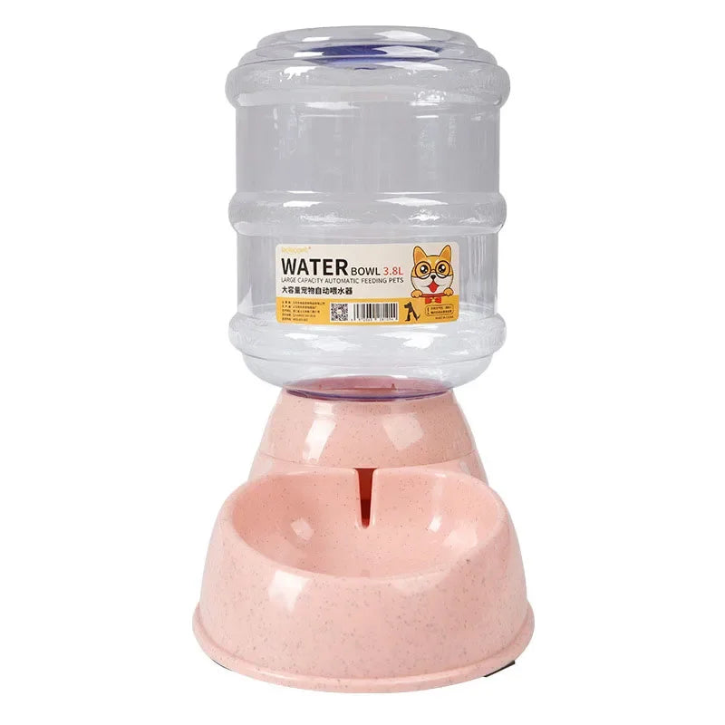 Automatic Dog & Cat Feeder with Water Bottle – 2-in-1 Pet Feeding & Drinking Station