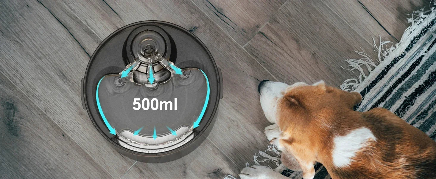 NPET 8L Large Dog Water Fountain – 2 Gallon Automatic Dispenser with Splatter Guard