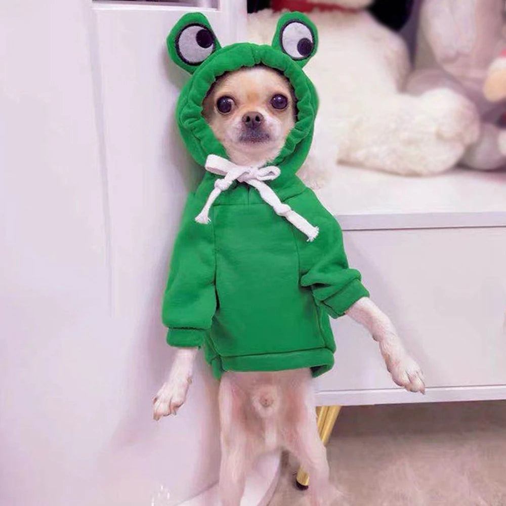 Fruit Dog Hoodie – Warm Fleece Costume for Small Dogs & Cats