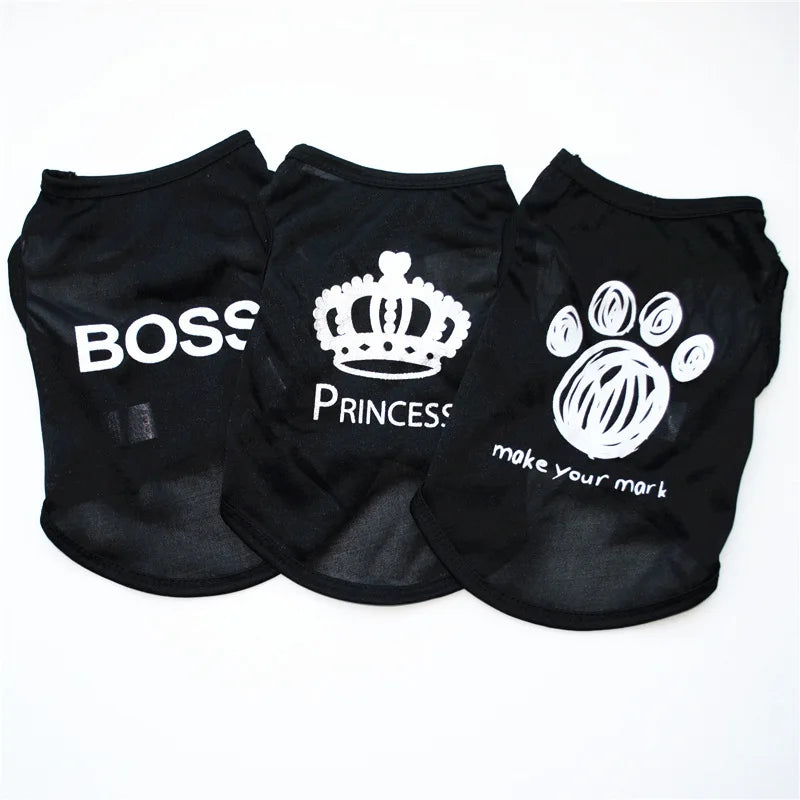 Security Dog Vest – Summer Pet T-Shirt for Small Dogs and Cats