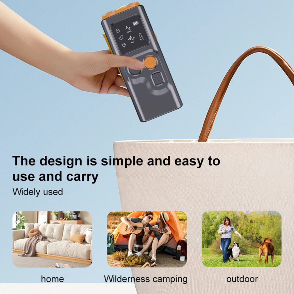 Ultrasonic Dog Bark Control Device – Rechargeable with LED Flashlight