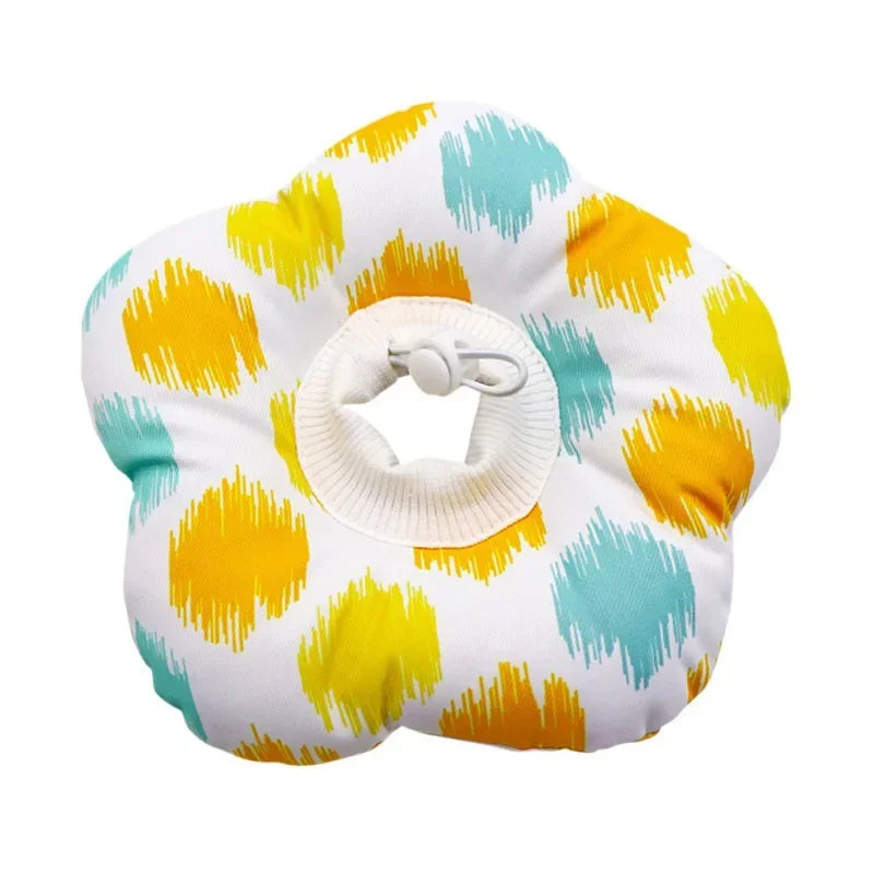 1Pc Soft Cotton Cat Recovery Cone – Adjustable E-Collar for Cats & Small Dogs