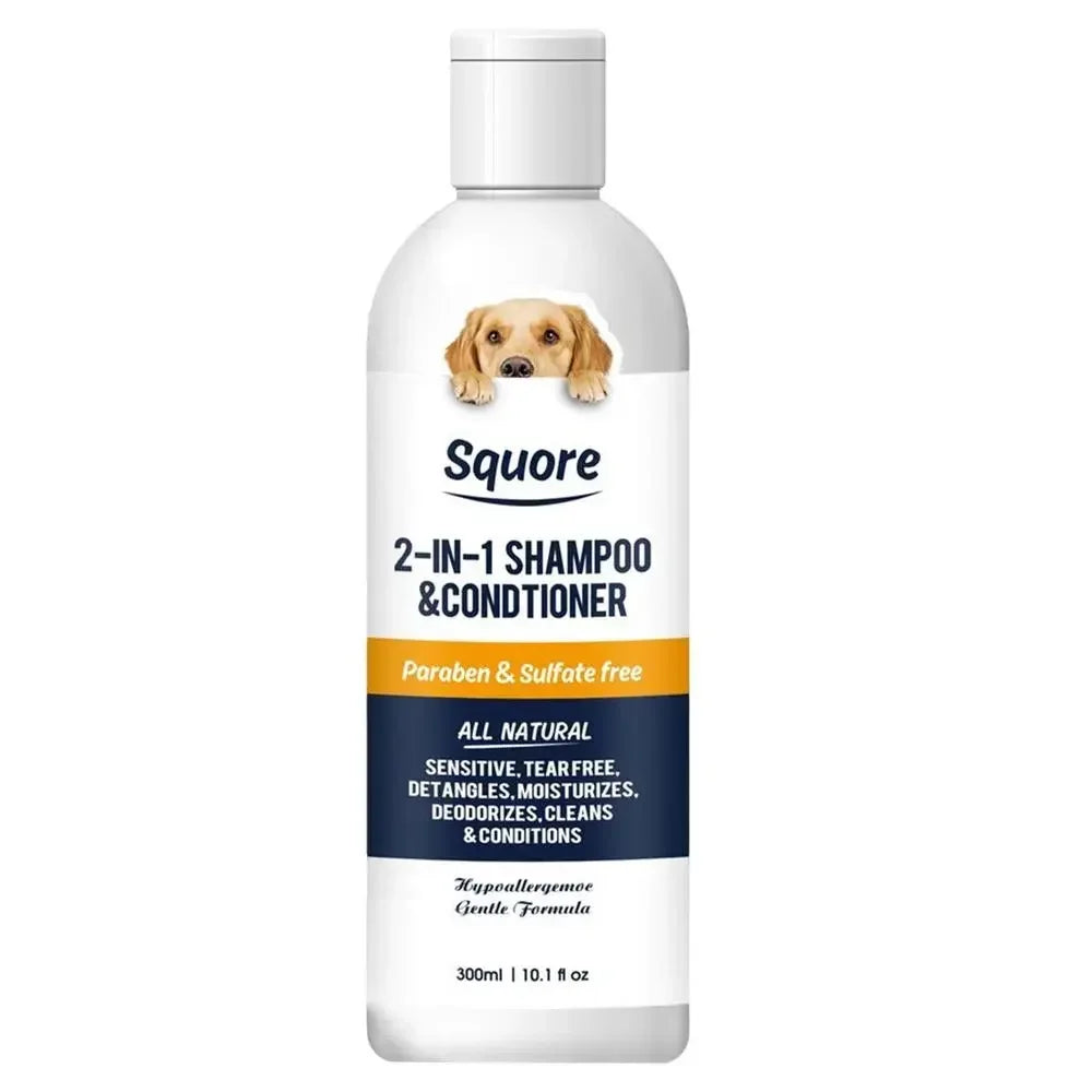 Puppy Shampoo & Conditioner 2-in-1 – Natural Moisturizing Dog Shampoo for Sensitive Skin, pH Balanced