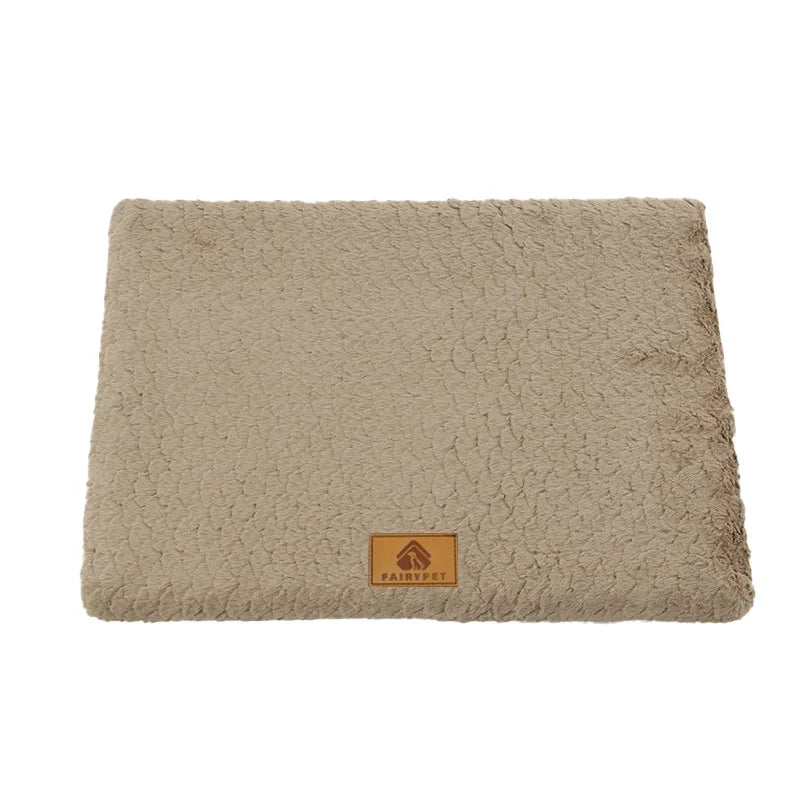 Orthopedic 3D Foam Dog Bed – Faux Fur Cover, Waterproof & Washable