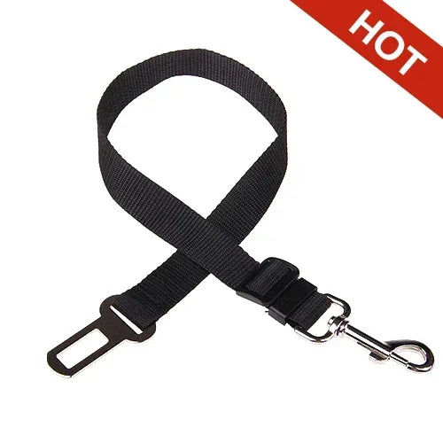 Adjustable Pet Car Seat Belt – Safety Harness Clip for Dogs & Cats in Vehicles