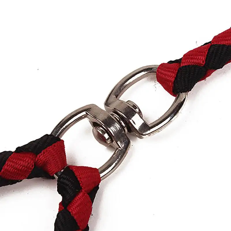 Double Dog Leash – 360° Swivel Tangle-Free Nylon Walking Leash for Two Pets