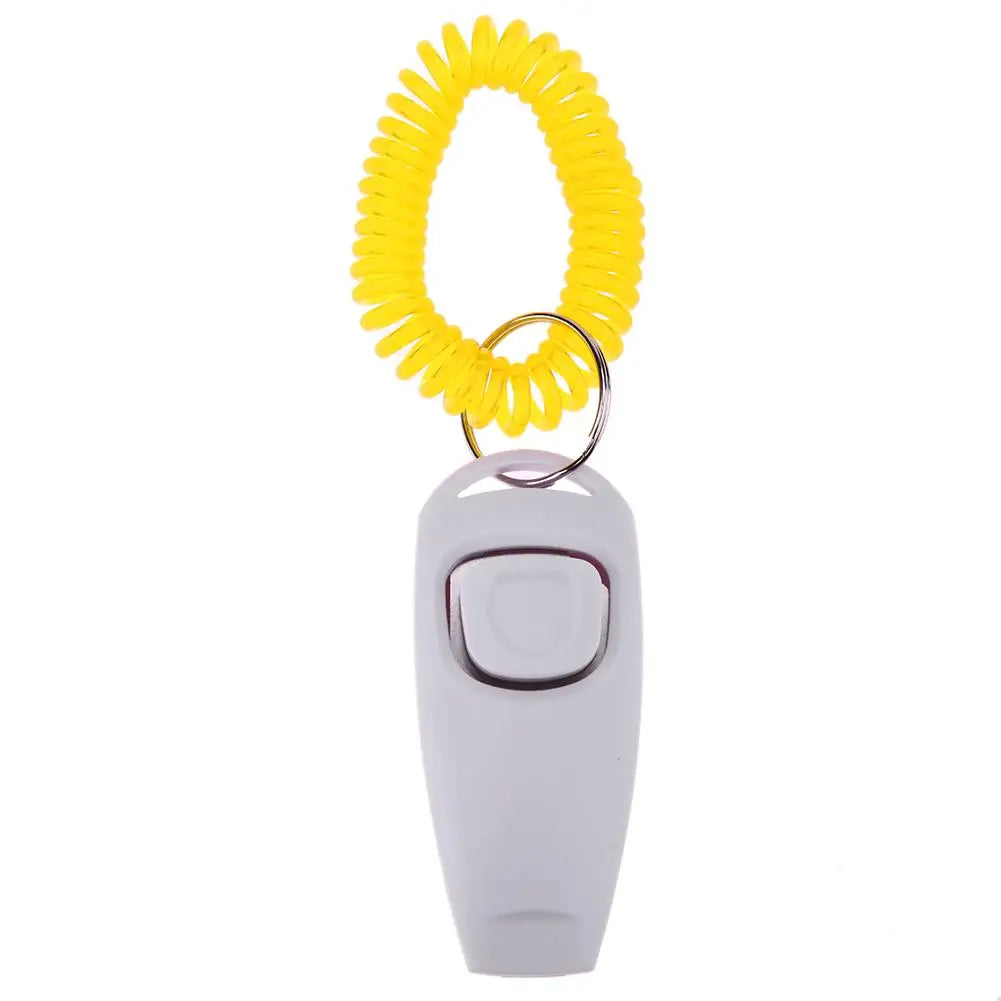 Pet Training Clicker & Whistle Combo – Sound-Based Training Aid with Key Ring for Dogs and Cats