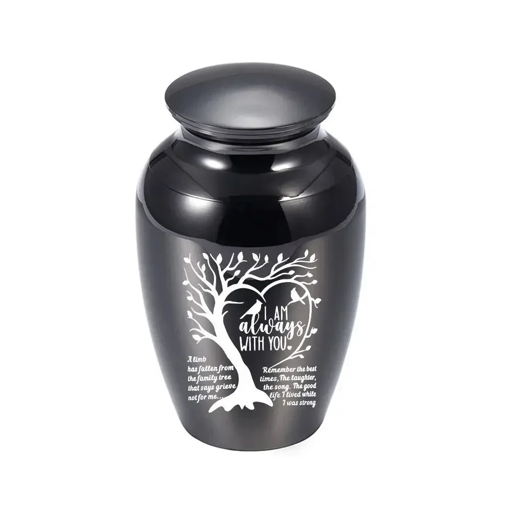 Tree of Life Pet Cremation Jar – Decorative Ashes Keepsake Box for Dogs, Cats & Small Pets