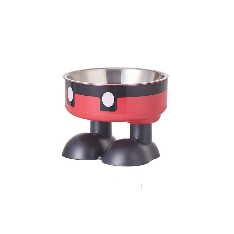 Elevated Stainless Steel Pet Bowl – Colorful High-Legged Food & Water Bowl for Dogs & Cats