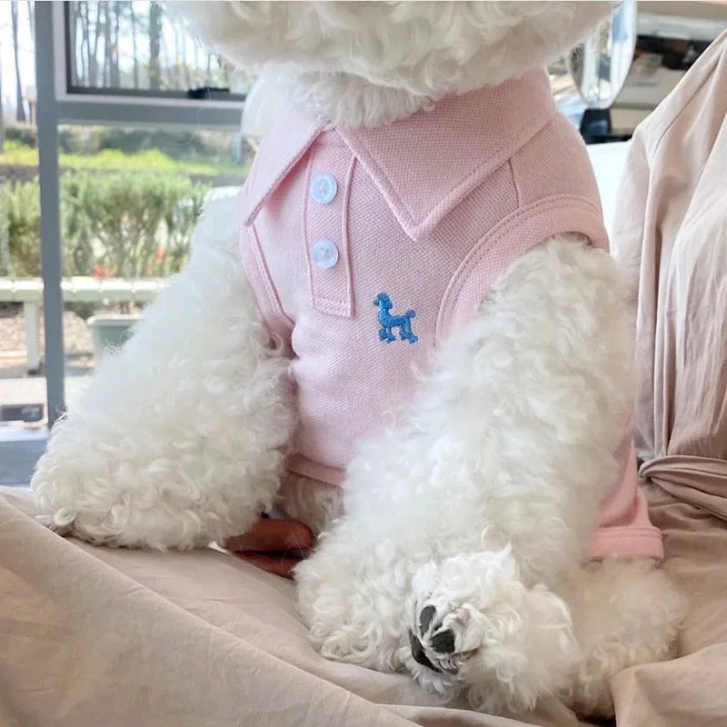 ๐ถ Summer Polo Shirt for Dogs โ Lightweight, Stylish Cooling Shirt for Small & Medium Breeds