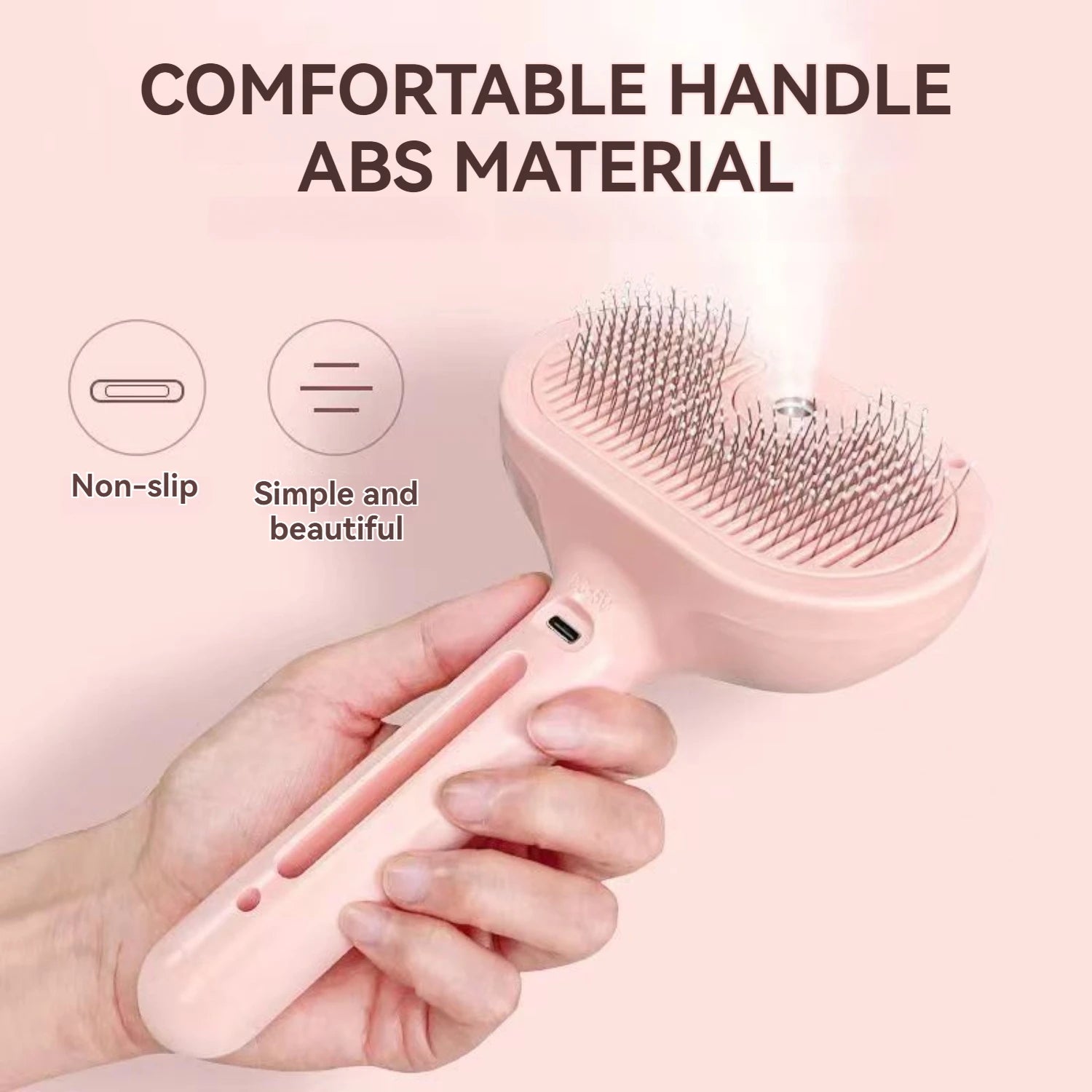 Cat Steam Brush – Pet Spray Hair Removal Comb for Shedding & Grooming | Water Mist Detangler Brush for Cats, Dogs & Small Animals