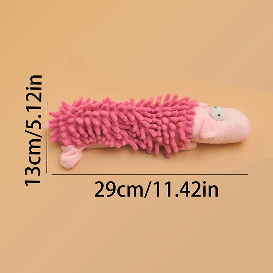 Plush Dog Toy with Squeaker – Soft Chew Toy for Interactive Play