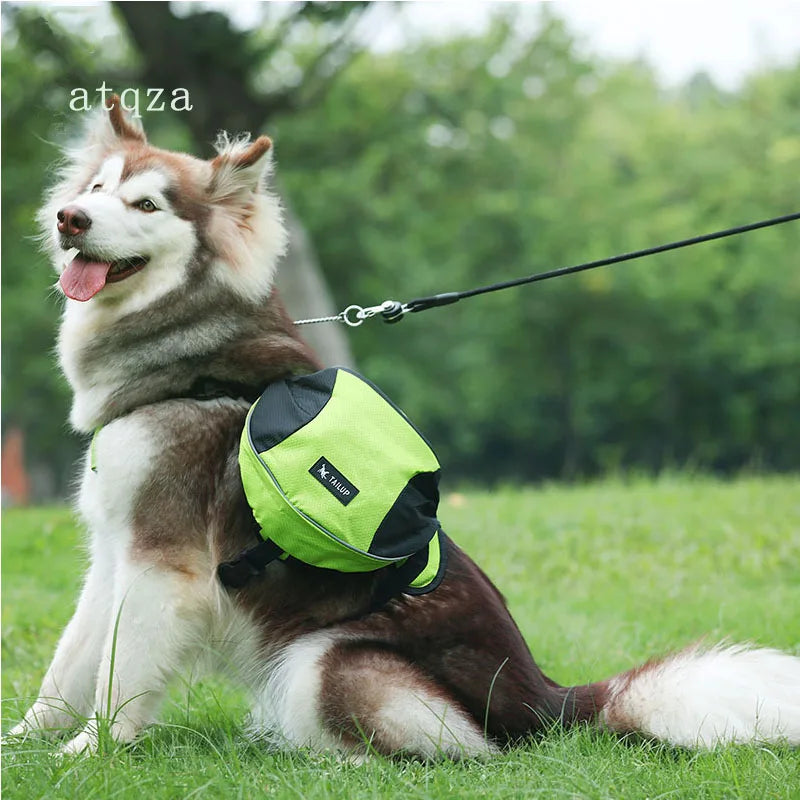 Portable Dog Training Backpack – Reflective Travel Snack Storage Bag