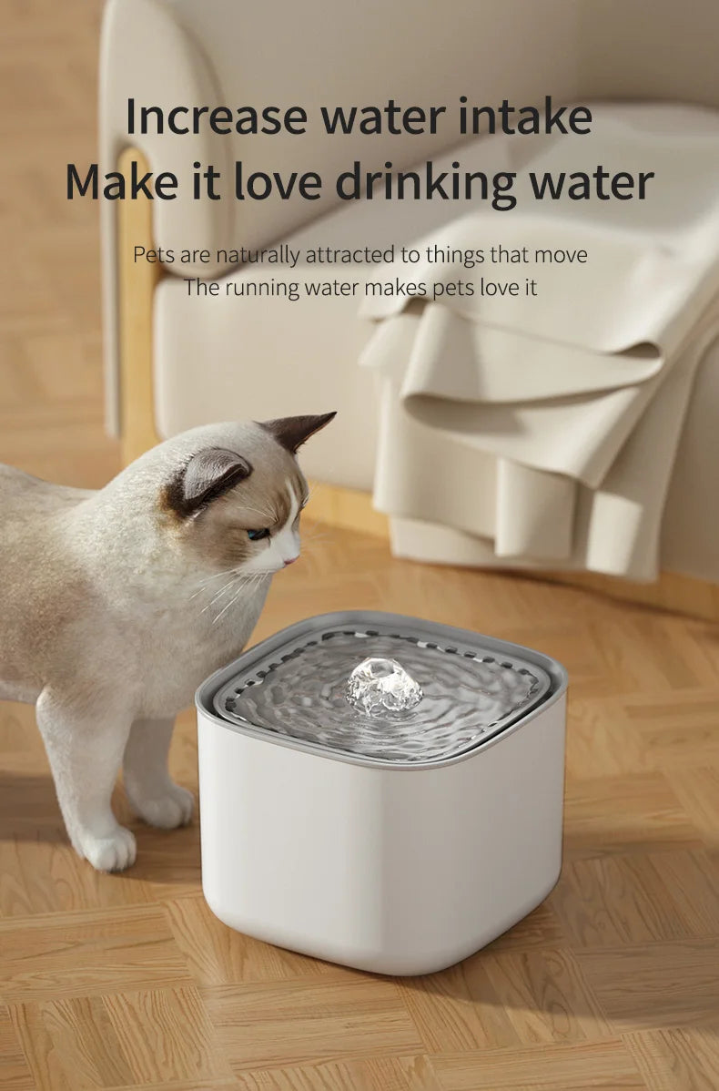 3L Automatic Pet Water Fountain – Ultra-Quiet USB Cat & Dog Water Dispenser with Circulating Filter System