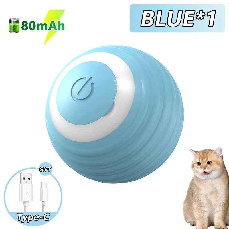 Smart Electronic Dog Toy Ball – USB Rechargeable, Bouncing & Rolling with RGB Lights