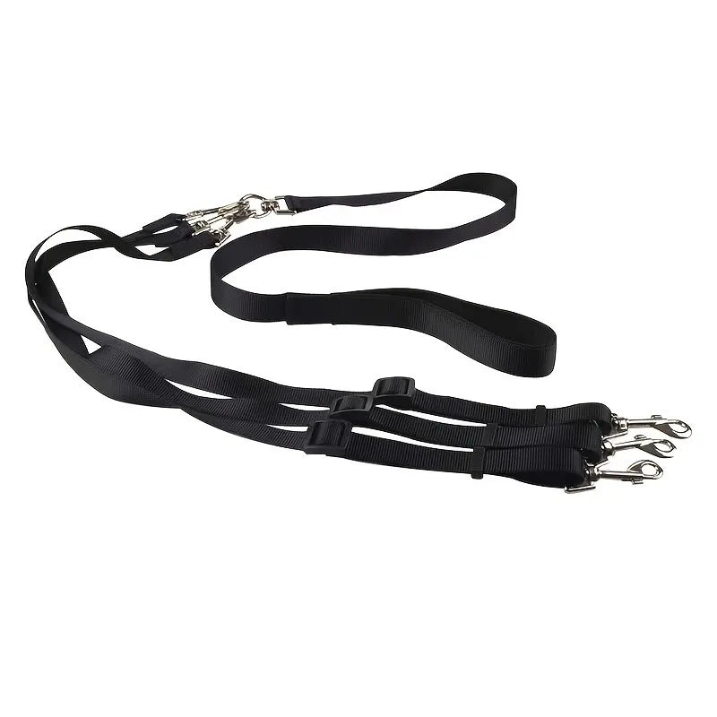 3-in-1 Durable Nylon Dog Leash – Outdoor Walking, Car Travel & Hiking Leash with Padded Handle