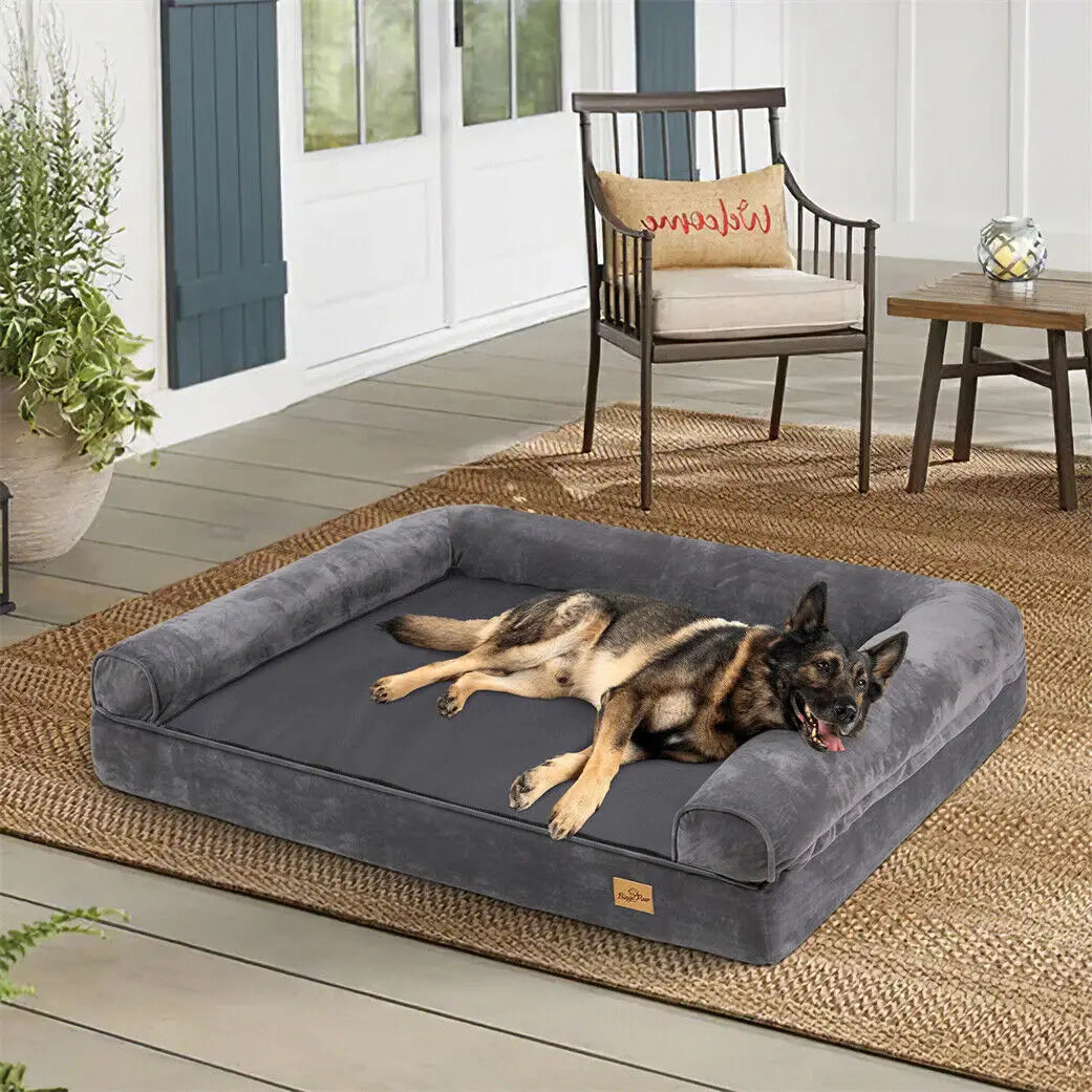 Extra Large Orthopedic Dog Bed – Washable Cover & Supportive Foam Mattress