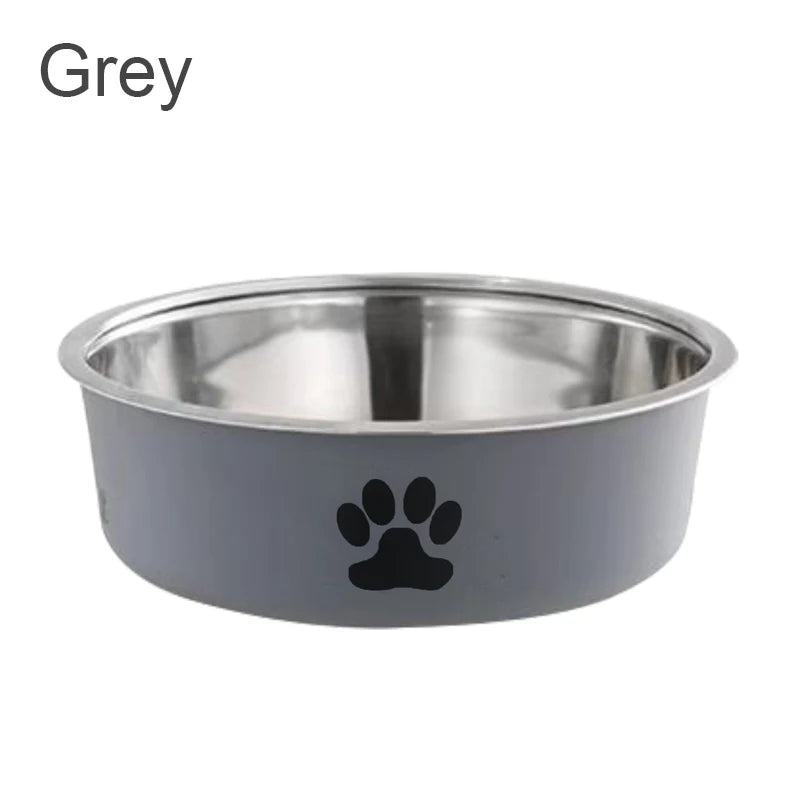 Non-Slip Stainless Steel Pet Bowl – Feeding & Water Dish for Small Dogs & Cats