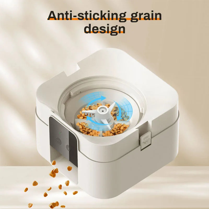 Smart Pet Feeder 2L Automatic WiFi Enabled Cat & Dog Food Dispenser – App Control Auto Feeding System
