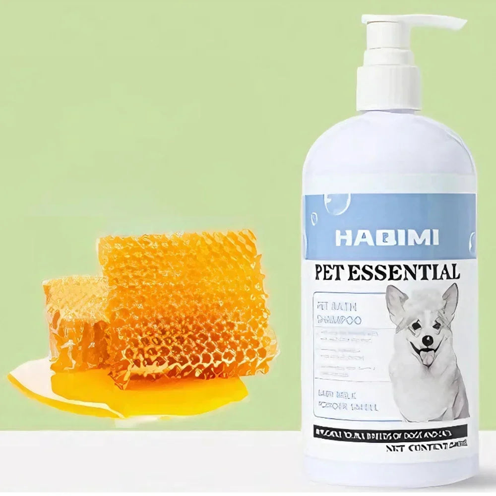 500ml Pet Bath Shampoo for Cats & Dogs – Gentle Cleansing Shower Gel | Deodorizing, Anti-Itch Formula with Long-Lasting Scent
