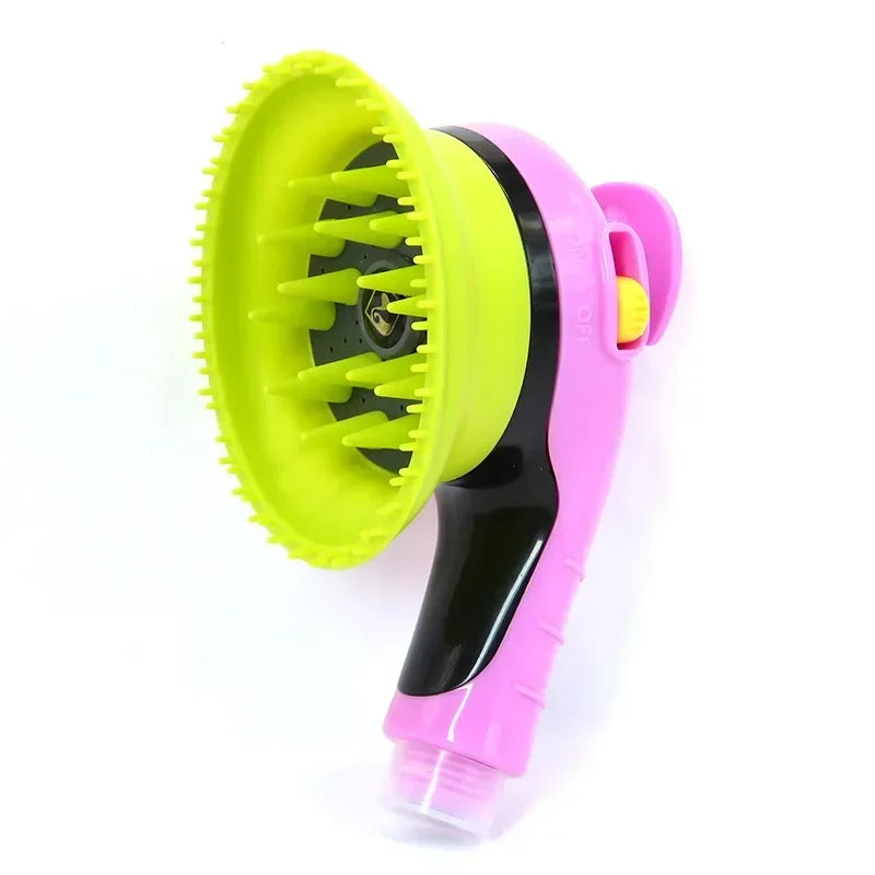 Pet Shower Head Bath Brush – 2-in-1 Dog & Cat Massage Comb with Water Sprinkler for Easy Grooming & Washing