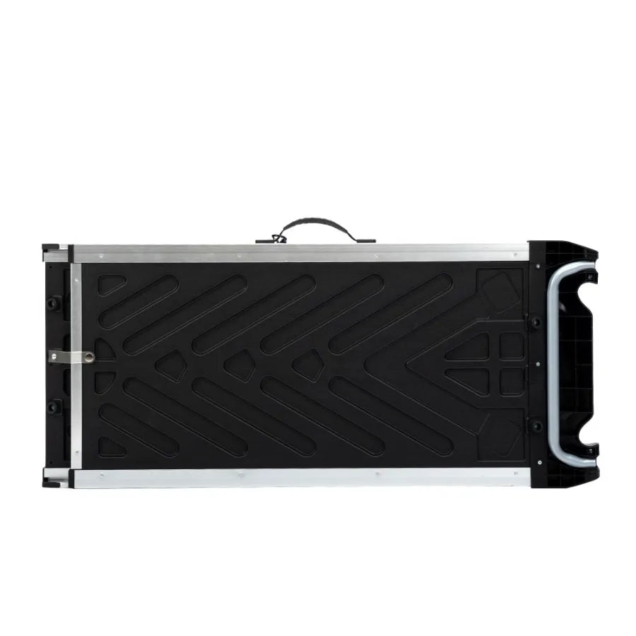 Retractable Aluminum Dog Ramp – Portable Telescoping Pet Steps for Cars, Trucks, and SUVs with Non-Slip Surface – Colorful Pattern