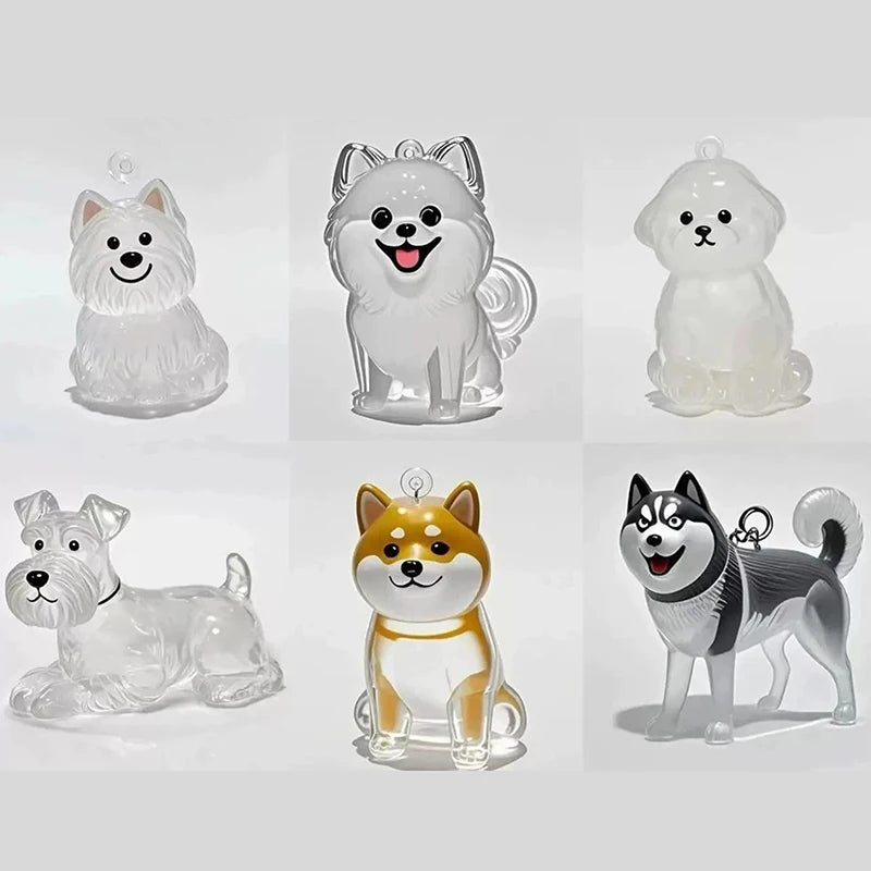 Dog Fur Keepsake Capsule – Clear Pet Hair Memorial Keychain, DIY Pendant & Home Display Gift