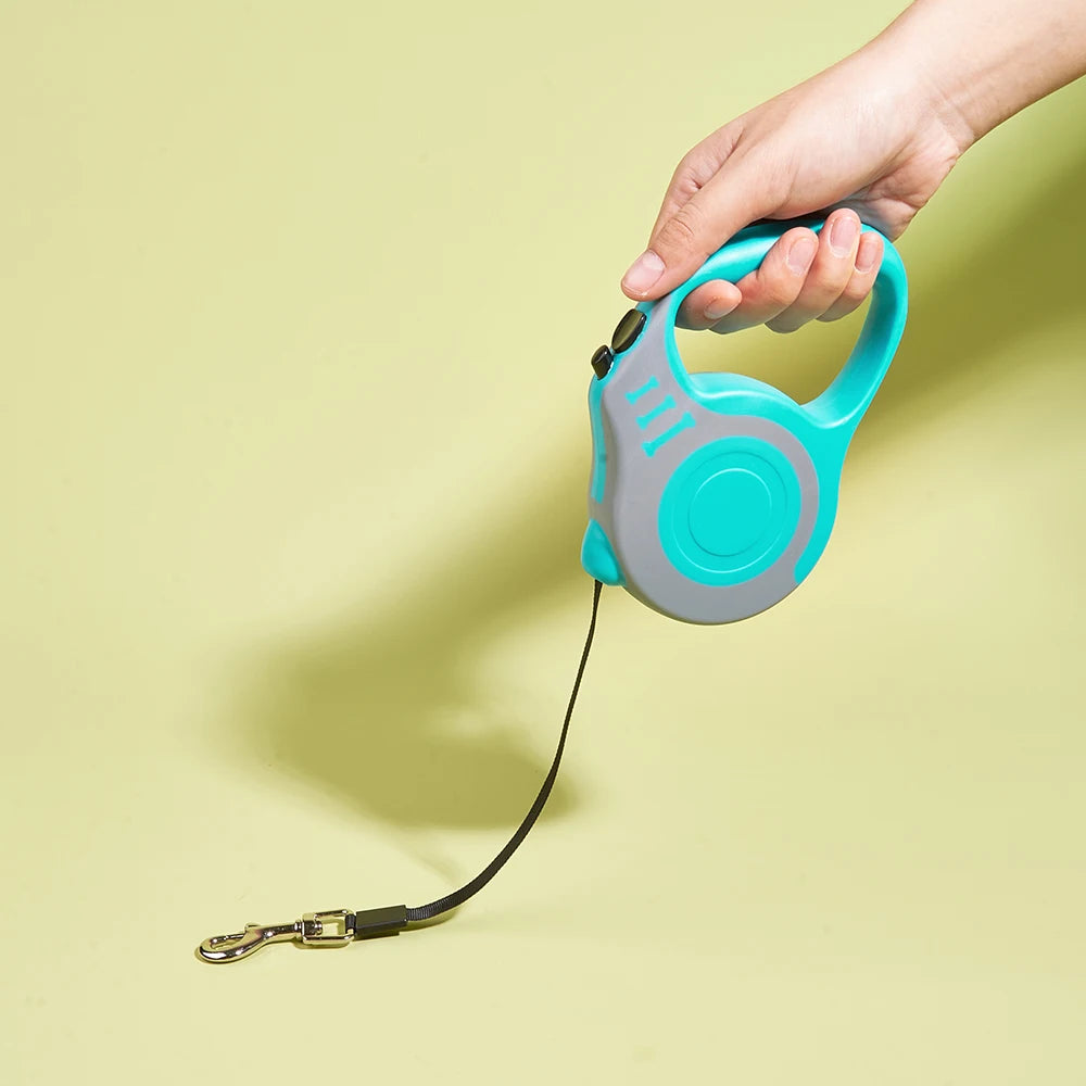 3m/5m Retractable Dog Leash – Strong Nylon Automatic Lead for Small, Medium & Large Dogs Cats