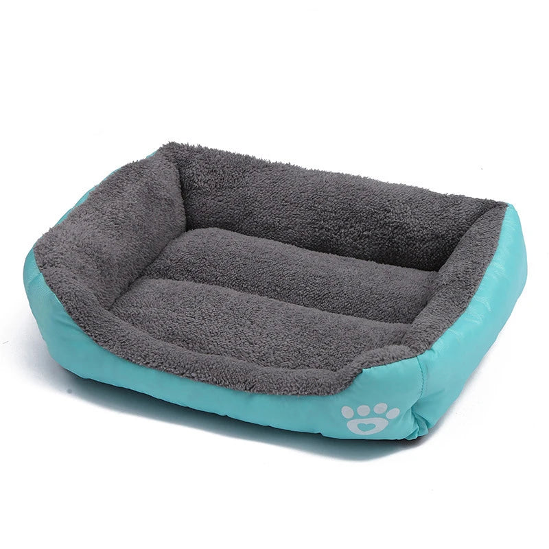 4 Styles Plush Pet Sofa Bed – Removable Washable Cover & Waterproof Upholstery for Dogs & Cats (All Seasons)