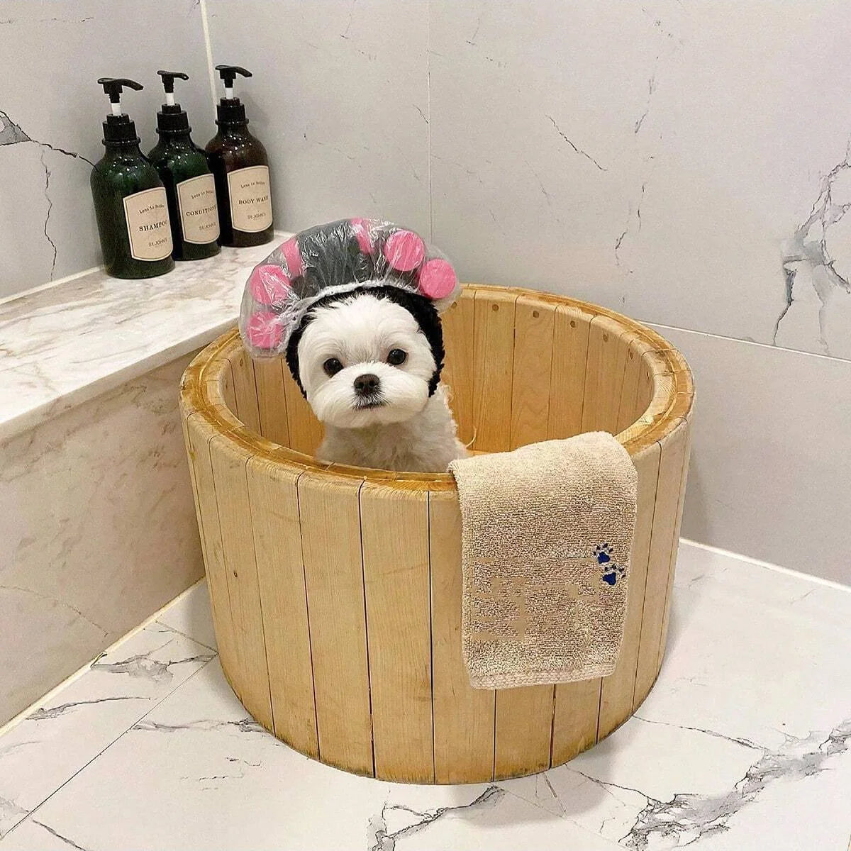 Funny Curly Pet Hat – Adjustable Costume for Cats & Dogs