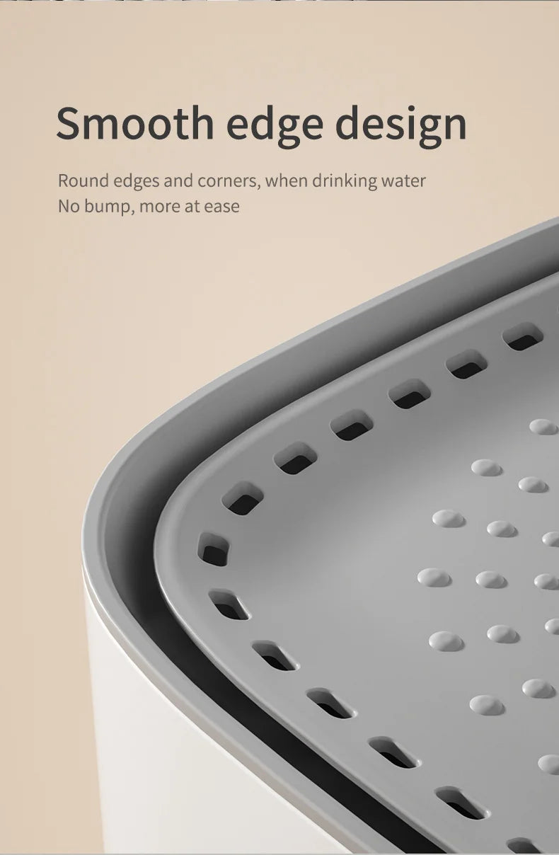 101oz/3L Automatic Pet Water Fountain with Induction Sensor – USB Quiet Cat & Dog Water Dispenser