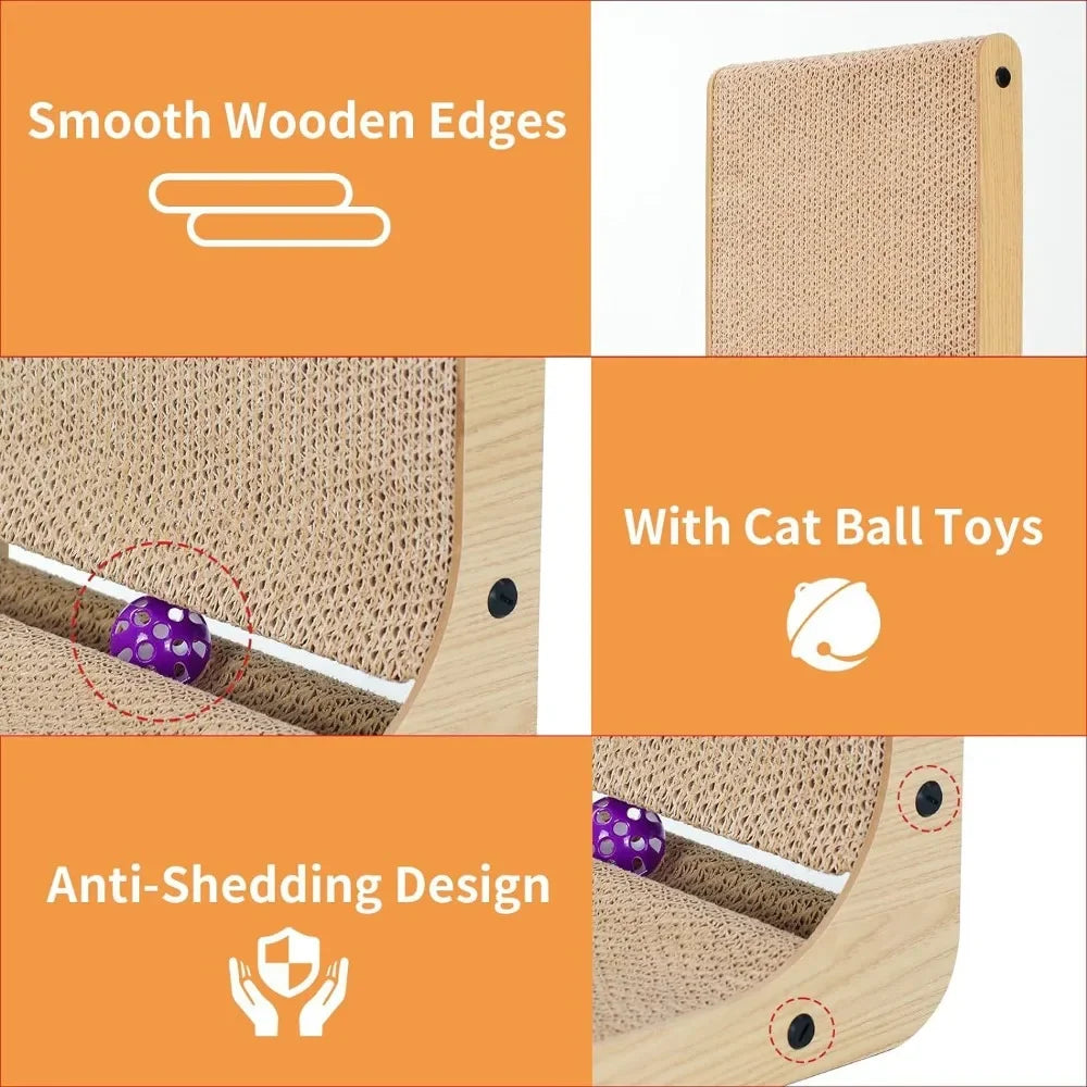 Vertical Cat Scratching Post – Wear-Resistant Scratch Board and Furniture Protector