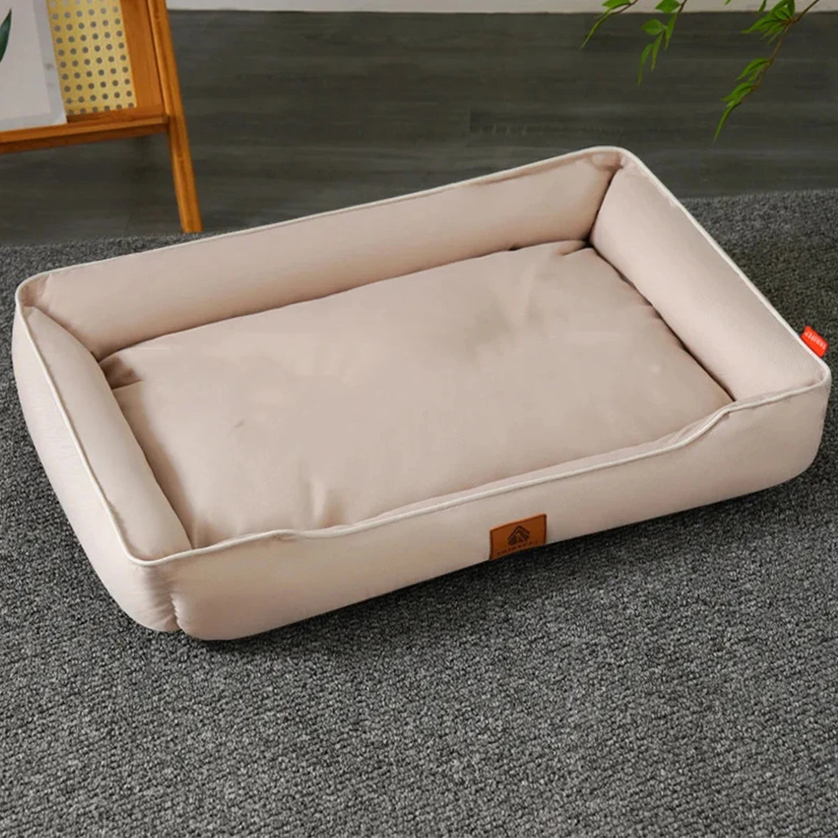 Four-Season Square Dog Bed – Soft, Thickened Waterproof Mattress for Large Dogs & Cats