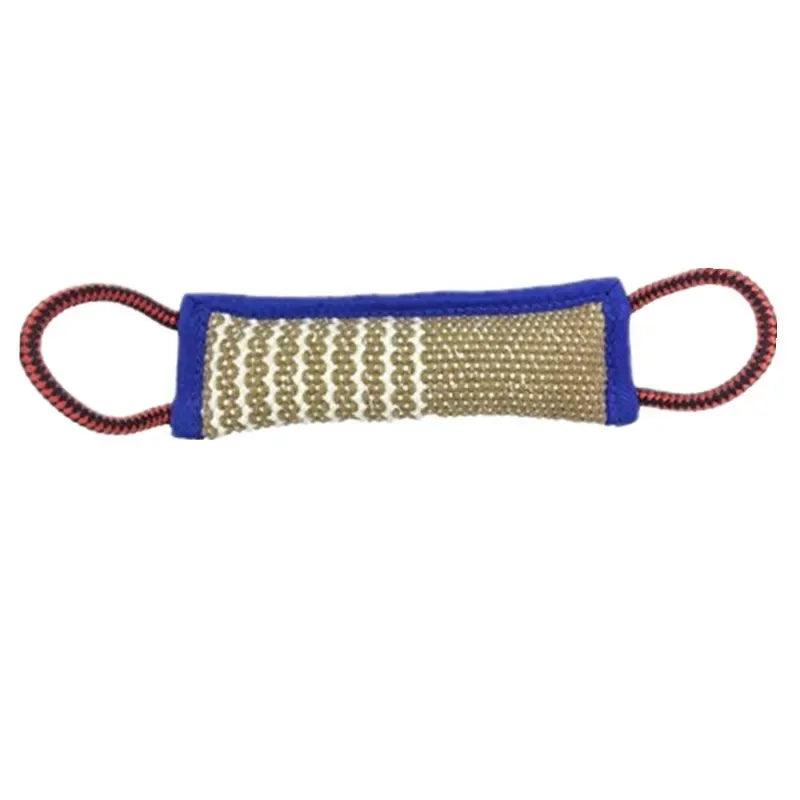 Coarse Jute Dog Chew Stick – Molar Training Bite Pillow for German Shepherds and Working Dogs