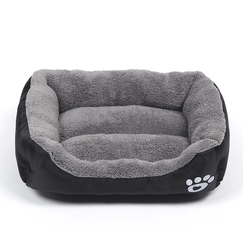 4 Styles Plush Pet Sofa Bed – Removable Washable Cover & Waterproof Upholstery for Dogs & Cats (All Seasons)