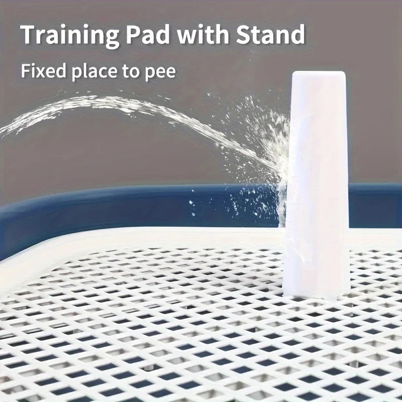 Dog Potty Training Toilet – Pee Pad Holder with Removable Grid Tray