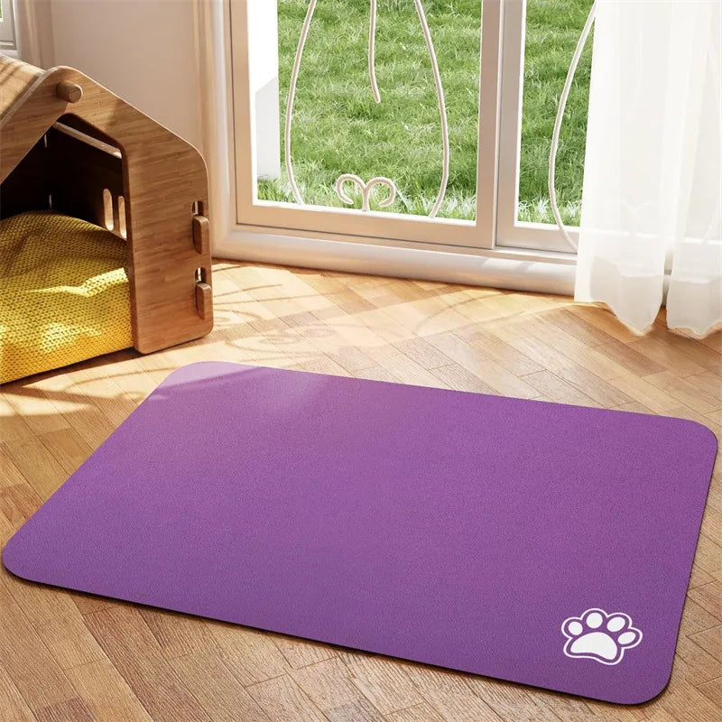 Absorbent Pet Feeding Mat – Quick-Dry Placemat for Dogs & Cats