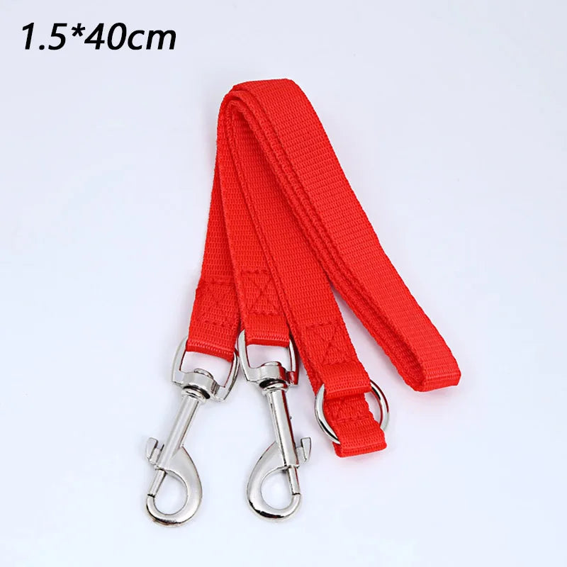 Double Twin Dog Leash Coupler – Adjustable V-Shape Nylon Lead for Walking 2 Dogs